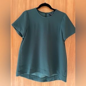 Madewell emerald green top M